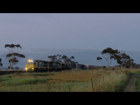 QRNational / Aurizon Freight Train At Sunrise - PoathTV Railroads, Railways & Trains in Australia