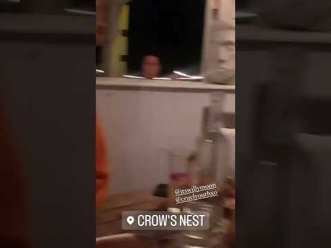 Teddy Sinclair & Willy Moon having dinner at Crow’s Nest 🥩