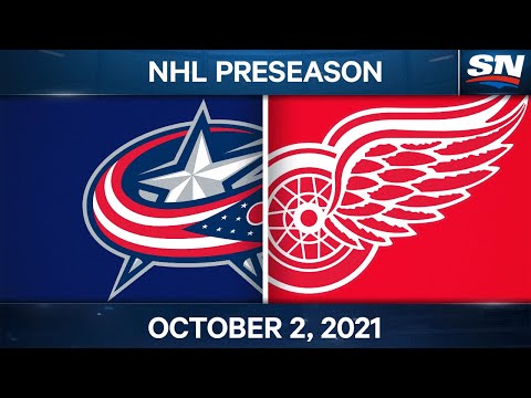 NHL Pre-Season Highlights | Blue Jackets vs Red Wings – October 2nd, 2021