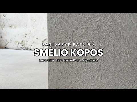 Dekoratyvinė siena "Smėlio kopos" su molio tinku