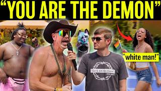 Video: 'God made me GAY on purpose', Christian defends Pride Fest | Nicholas Bowling vs Public