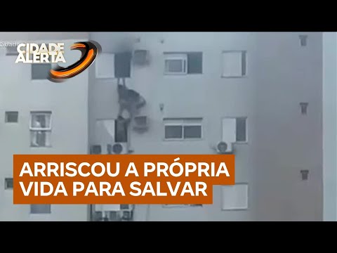 Mulher que salvou criança de prédio em chamas no Paraná tem 90% do corpo queimado