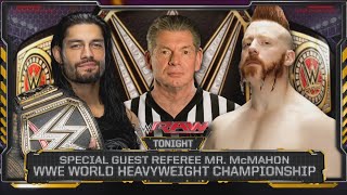 Download lagu Roman Reigns Vs Sheamus Campeonato WWE - Especial Arbitro Mr. McMahon - WWE Raw 04/01/2016 (Español) mp3