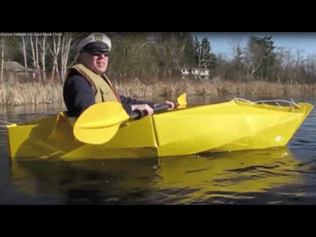 Coroplast foldable one sheet kayak / boat