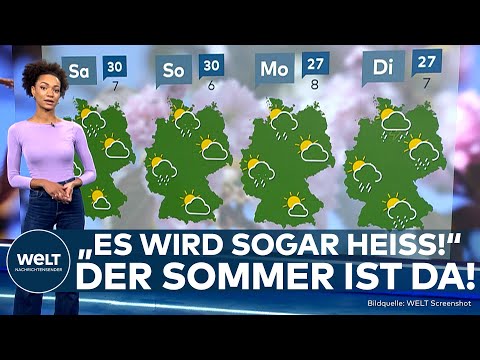 WETTER: Bis zu 30 Grad am Samstag und Sonntag - nach kurzem Regen strahlt der Frühsommer!