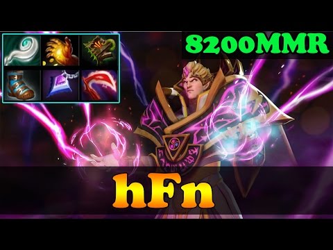Dota 2 - hFn 8200 MMR Plays Invoker Vol 3 - Ranked Match Gameplay!