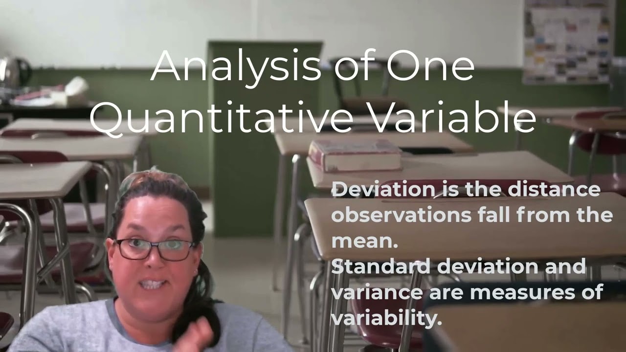 Review of Analysis of One Quantitative Variable