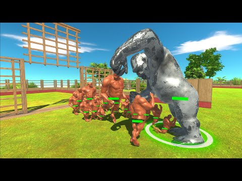 Attack on Army Hill Giant - Animal Revolt Battle Simulator