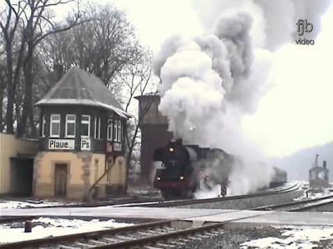 Winterdampf - Dampfzüge am Rennsteig mit Dampflok 44 1486  -  41 1231 -  52 8075
