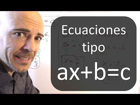 ECUACIONES DEL TIPO ax+b=c