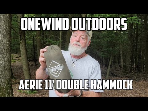Aerie 11' Double Camping Hammock with Mosquito Net - Setup and Review