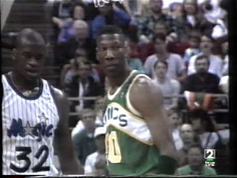 ORLANDO MAGIC vs SEATTLE SONICS 1994 Feb 18