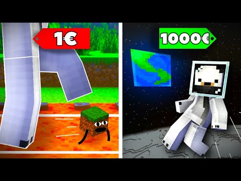 1€ vs 1000€ MINECRAFT MODS!