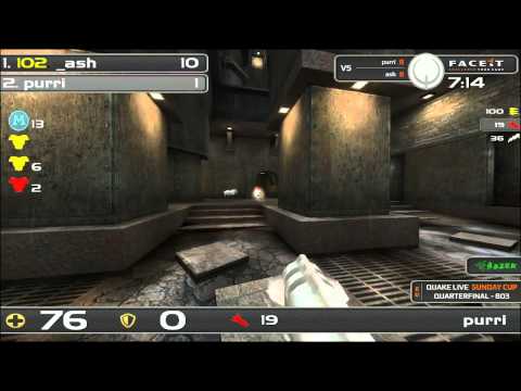 FACEIT - QUAKE LIVE SPRING SEASON CUP 10 (QUARTER FINAL: purri vs. ash)