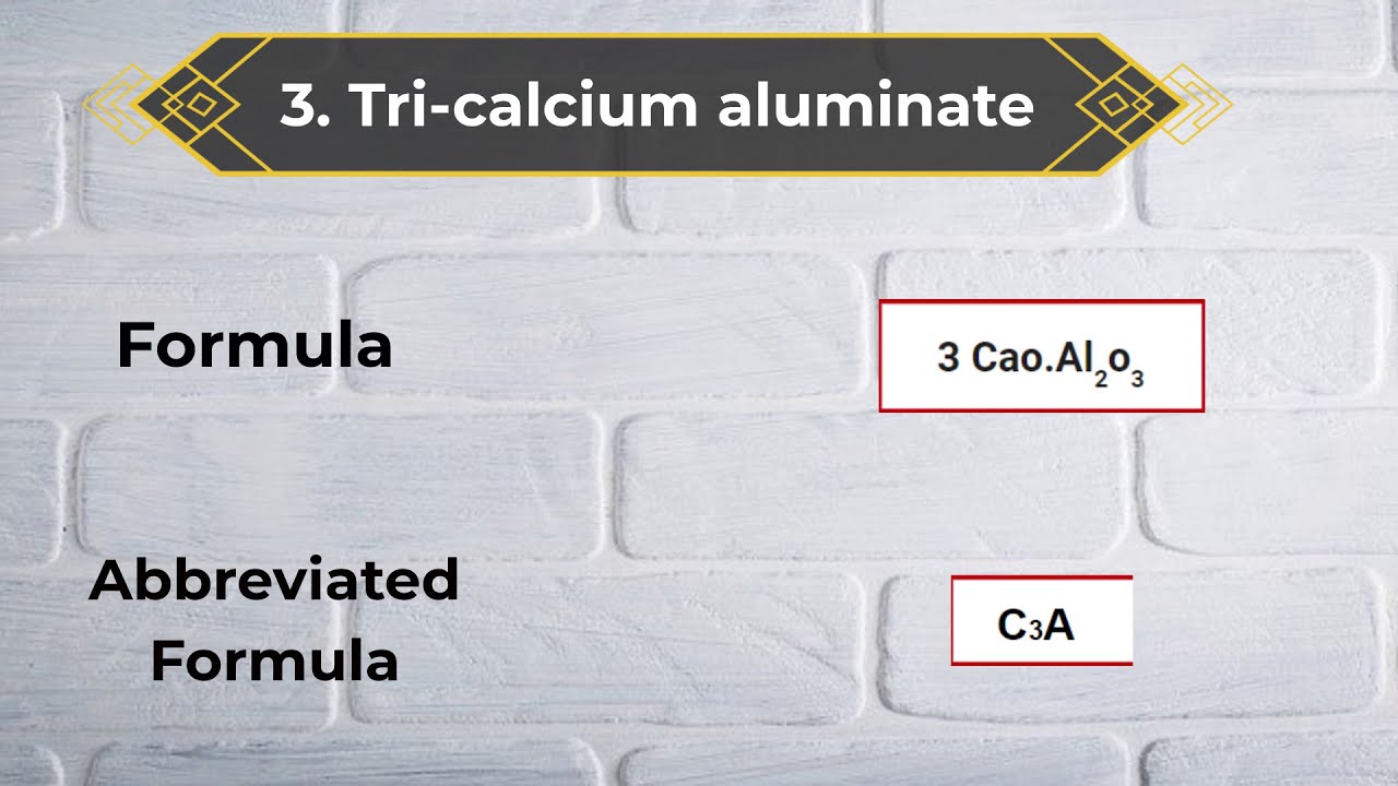 4 Bogue’s Compounds || Formula & Abbreviated Formula OF Bogues Compounds in Cement || civilnoteppt