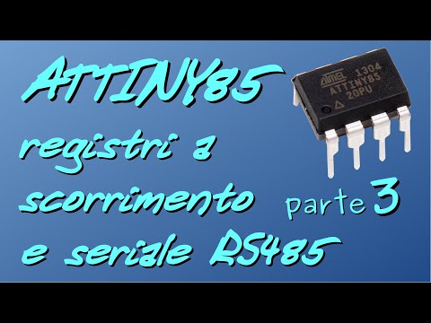 Attiny parte 3: registri a scorrimento e seriale RS232 e RS485