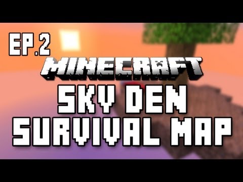 GoodTimesWithScar - Minecraft:  Sky Den Survival Map  Ep. 2   (Gathering Supplies and Starting a Shelter)