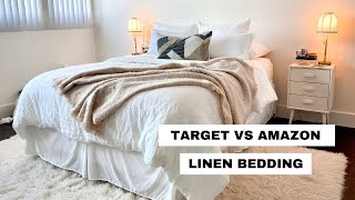 NEW BEDDING! Target vs. Amazon LINEN BEDDING