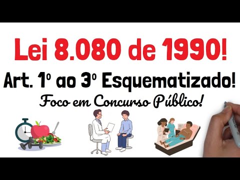 LEI Nº 8080 DE 1990  - ARTIGOS 1 ao 3 -  Enfermagem Esquematizada #legislaçaodosus #sus #enfermagem