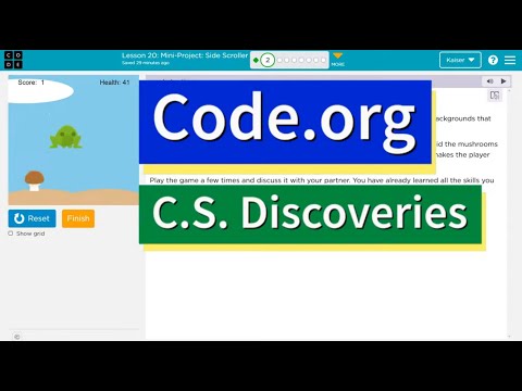 Code.org Lesson 21.1 and 21.2 Mini-Project - Side Scroller | Tutorial and Answers | Unit 3