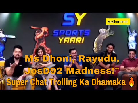 Super Chat Trolling Ka Dhamaka | Sports Yaari & Sports Tak Ka Circus | Ms Dhoni, Rayudu, JosD92