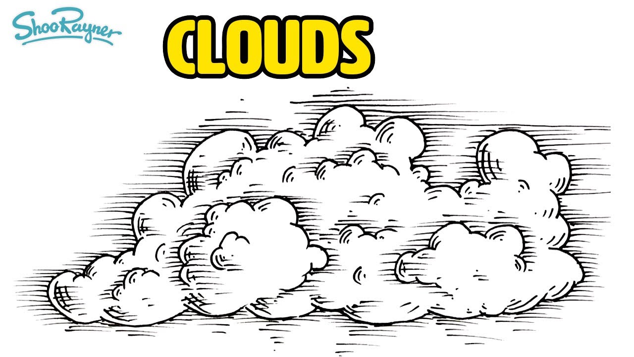 How to draw clouds - Easy Step-by-Step for Beginners
