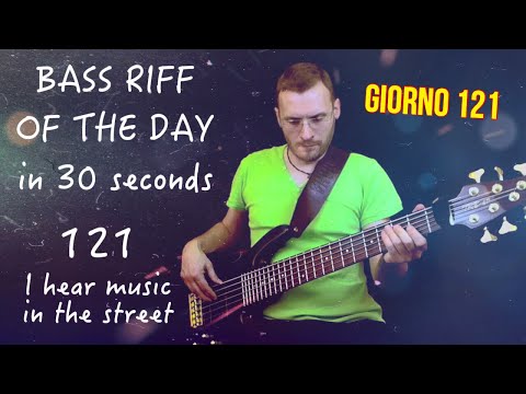 Riff di Basso anni 80 (Unlimited Touch) Bass Riff of the day in 30 seconds Yamaha TRB6p giorno 121