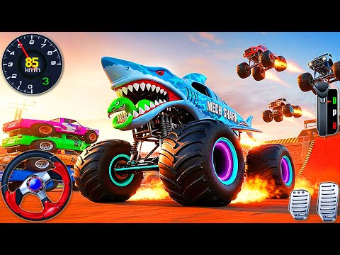 Hot Wheels Monster Trucks Stunt Mayhem - Car Extreme Mega Ramp Impossible Racing - PC GamePlay #5