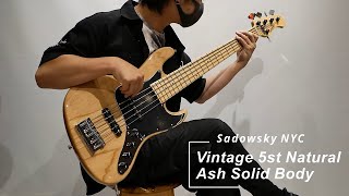 Video thumbnail for sadowsky NYC |  Vintage 5st Natural Ash Solid Body by 三木楽器 / MIKIGAKKI 公式チャンネル