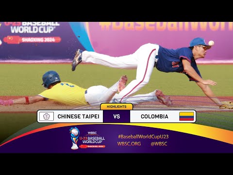 HIGHLIGHTS – Game 33 – Chinese Taipei vs. Colombia - WBSC U-23 Baseball World Cup 2024