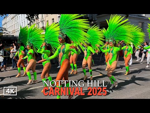 Notting Hill Carnival 2025 Highlights | Parade, Caribbean Food, Music & Street Party Vibes | London