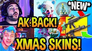 STREAMERS USE *NEW* SCOPED AR + AK BACK! *ALL* CHRISTMAS SKINS UNLOCKED! (Fortnite) STREAMERS USE *NEW* SCOPED AR + AK BACK! *ALL* CHRISTMAS SKINS UNLOCKED! (Fortnite)