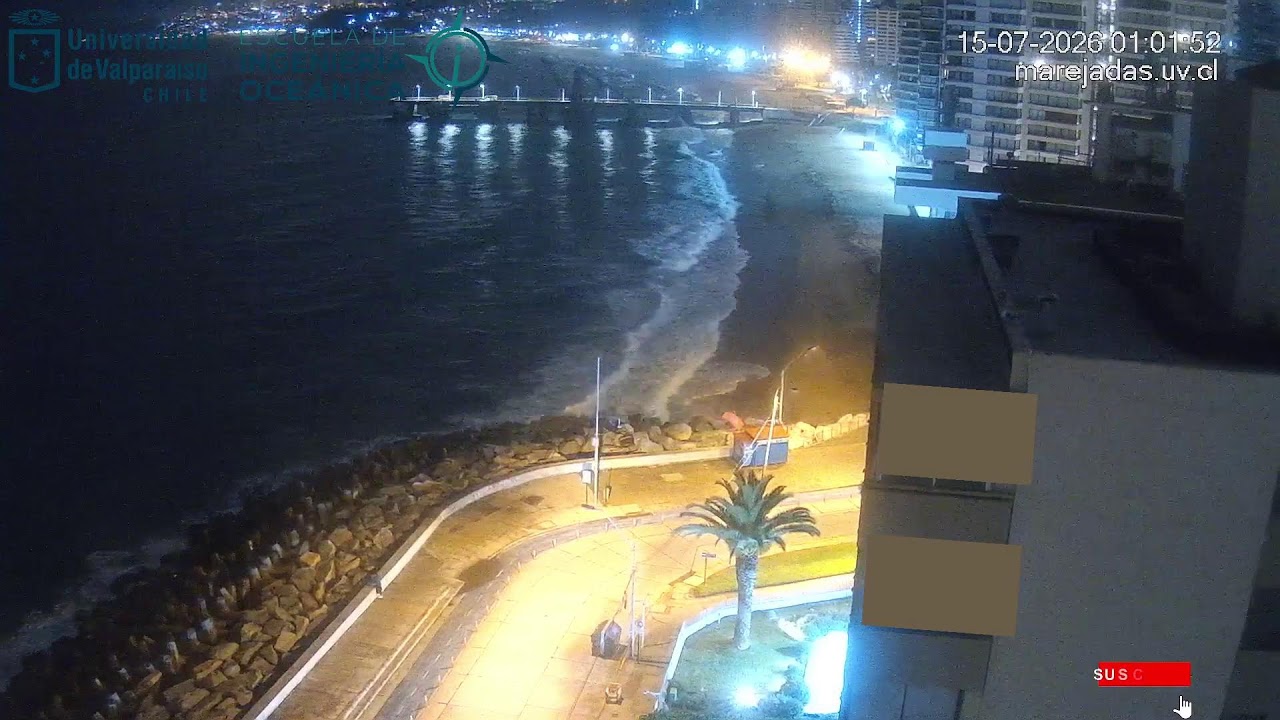 Live webcam view of Acapulco Beach, Viña del Mar