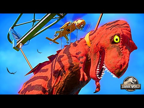 Tyrannosaurus Rex vs Dracodentitan vs Smilodon vs Deinosuchus vs Spinosaurus Dinosaurs Fighting