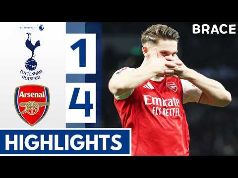 Tottenham vs Arsenal 1-4 - Highlights & All Goals - Gyokeres & Eberechi Eze & Kolo Muani Goal