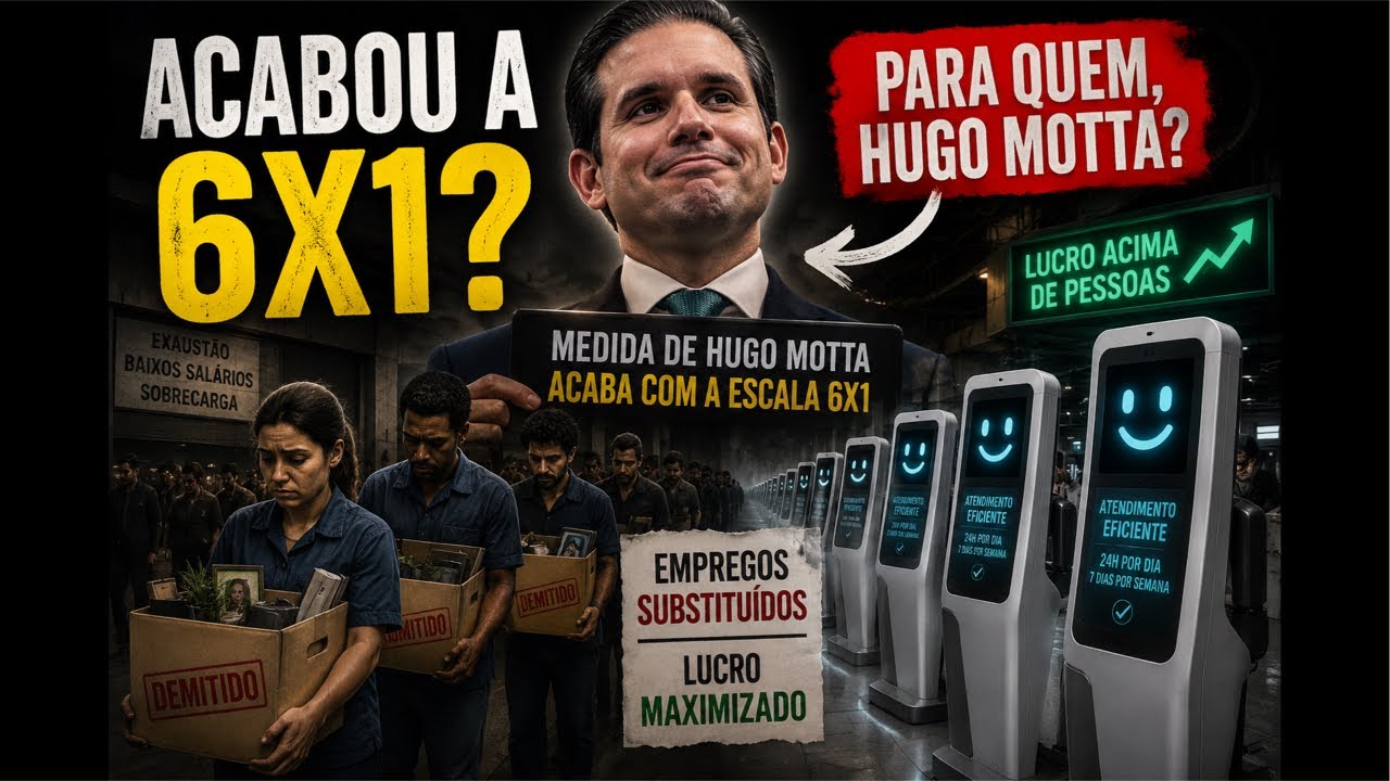 O ódio diabólico de Hugo Motta contra o trabalhador brasileiro