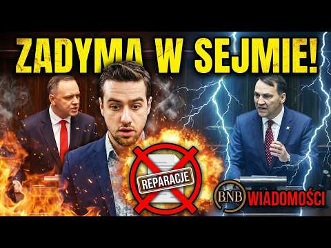 Nawrocki Wywołał AWANTURĘ w Sejmie! Nagle Wyszedł Na Mównicę I SIĘ ZACZĘŁO [ Sikorski ]