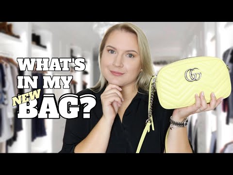 GUCCI MARMONT CAMERA BAG REVEAL, WHAT FITS & MODSHOTS | PASTEL COLLECTION