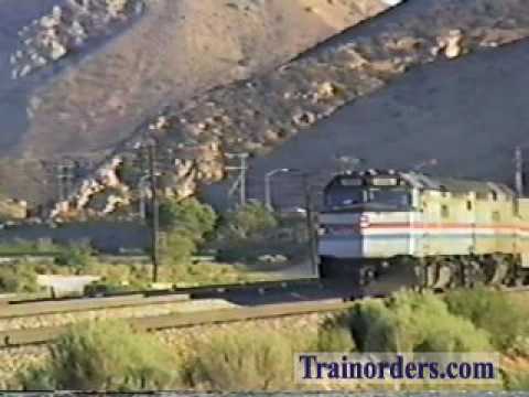 Classic Railroad Series 425 - Amtrak and Santa Fe on Cajon Pass July 5, 1989