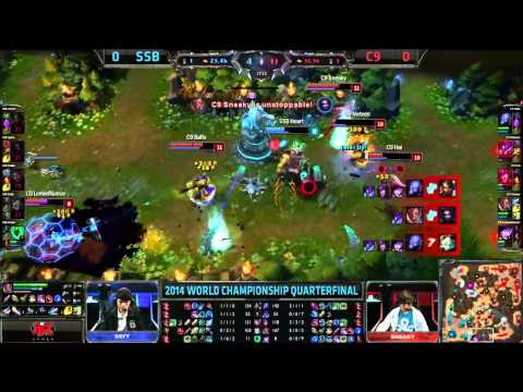 Epic, Clean Ace! | Cloud 9 vs Samsung Blue Game 1 | LoL World Championship 2014