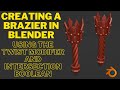 Creating A Brazier In Blender Using The Twist Modifier And Intersection