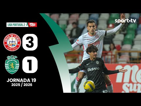 Resumo: U. Leiria 3-1 Sporting CP B - Liga Portugal Meu Super | sport tv