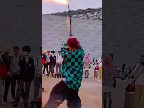 Tanjiro ignites with a stunning Hinokami Kagura performance! #shorts