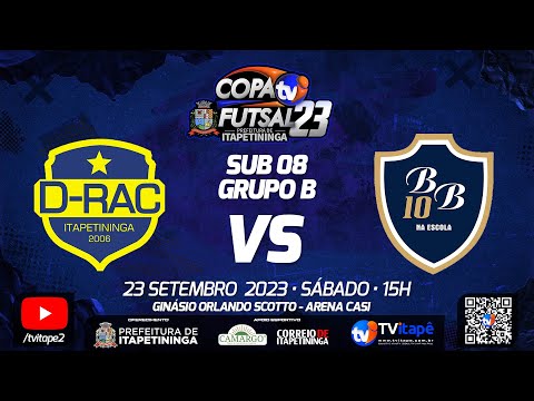 SUB08 - GRUPO B - CT Drac Itapetininga  x  Bom de Bola/Mais Senna Tatuí