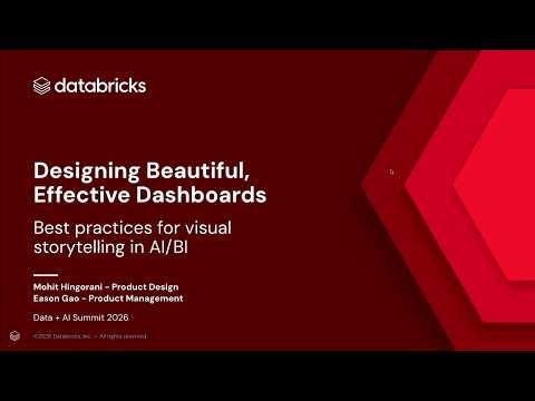 Watch: Designing beautiful, effective dashboards: Best practices for visual story telling in AI/BI
