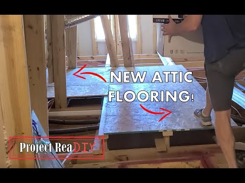 Adding storage flooring in attic above garage