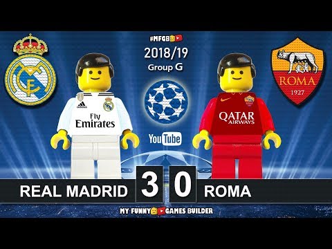 Real Madrid vs Roma 3-0 • Champions League 2019 (19/09/2018) • All Goals Highlights Lego Football
