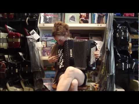 1144 - Black Pigini B 2 Chromatic Button Converter Accordion C System LM 61 78 $2499