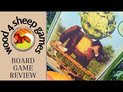 MR. CABBAGEHEAD'S GARDEN (Deluxe) Board Game Review by Wood 4 Sheep Games 