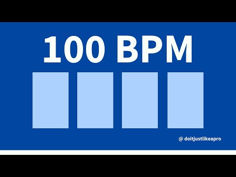 100 BPM Metronome Click Track